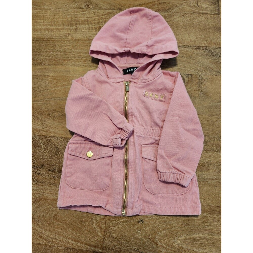 Toddler DKNY Jacket 18M Spring  Light Cotton Hooded Zipup